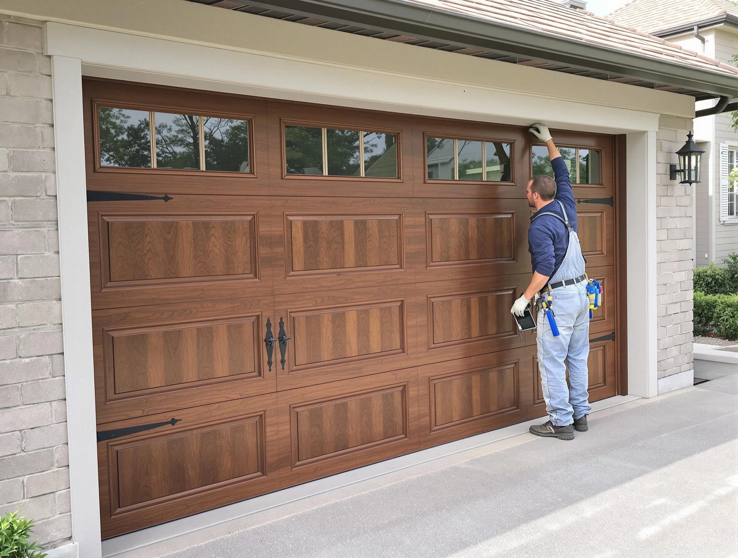 Custom garage door showcase by Castle Pines Village Garage Door Repair in Castle Pines Village